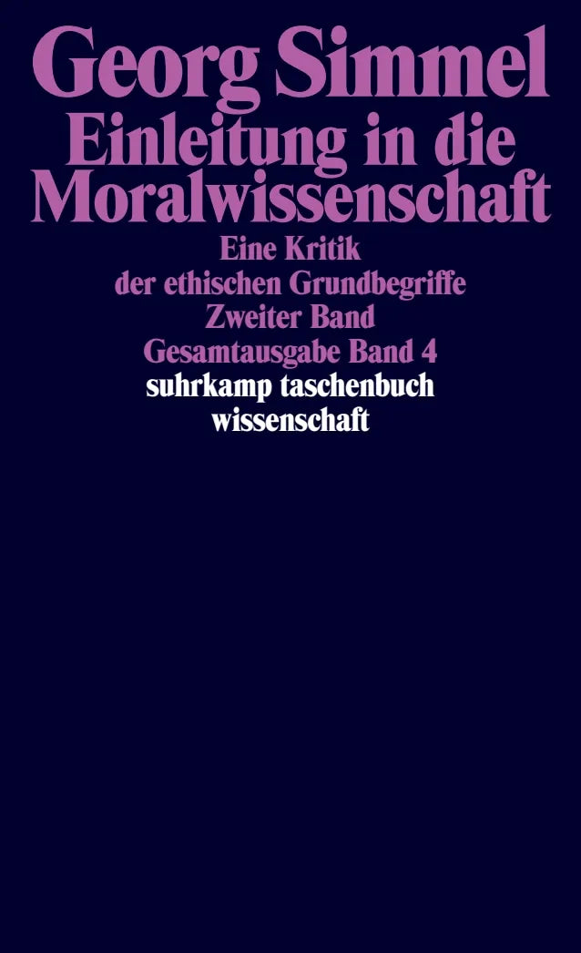 Buchcover von 'Gesamtausgabe in 24 Bänden' - Taschenbuch von Georg Simmel