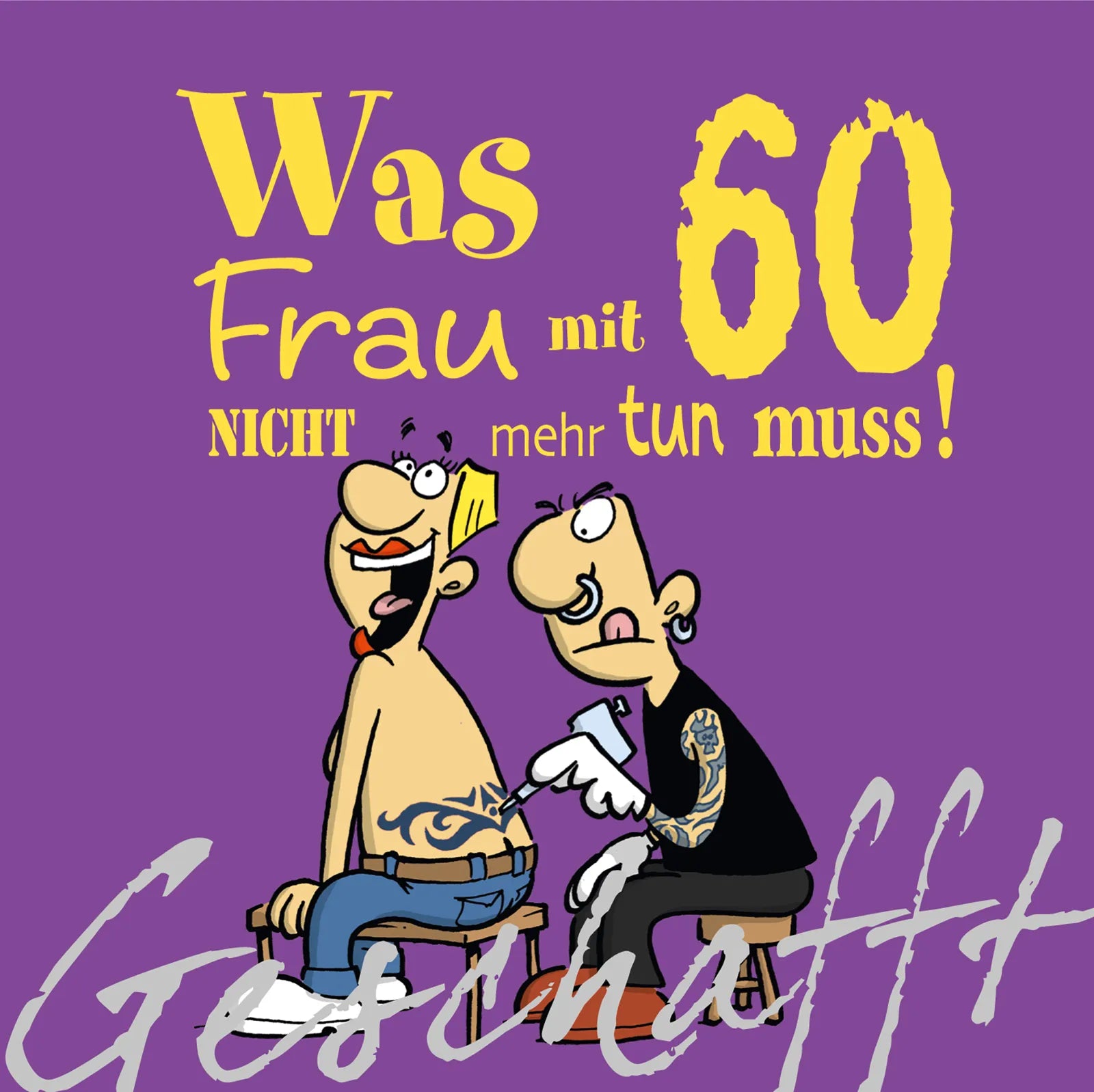 Buchcover von 'Geschafft: Was Frau mit 60 nicht mehr tun muss!' - Gebundene Ausgabe von Michael Kernbach