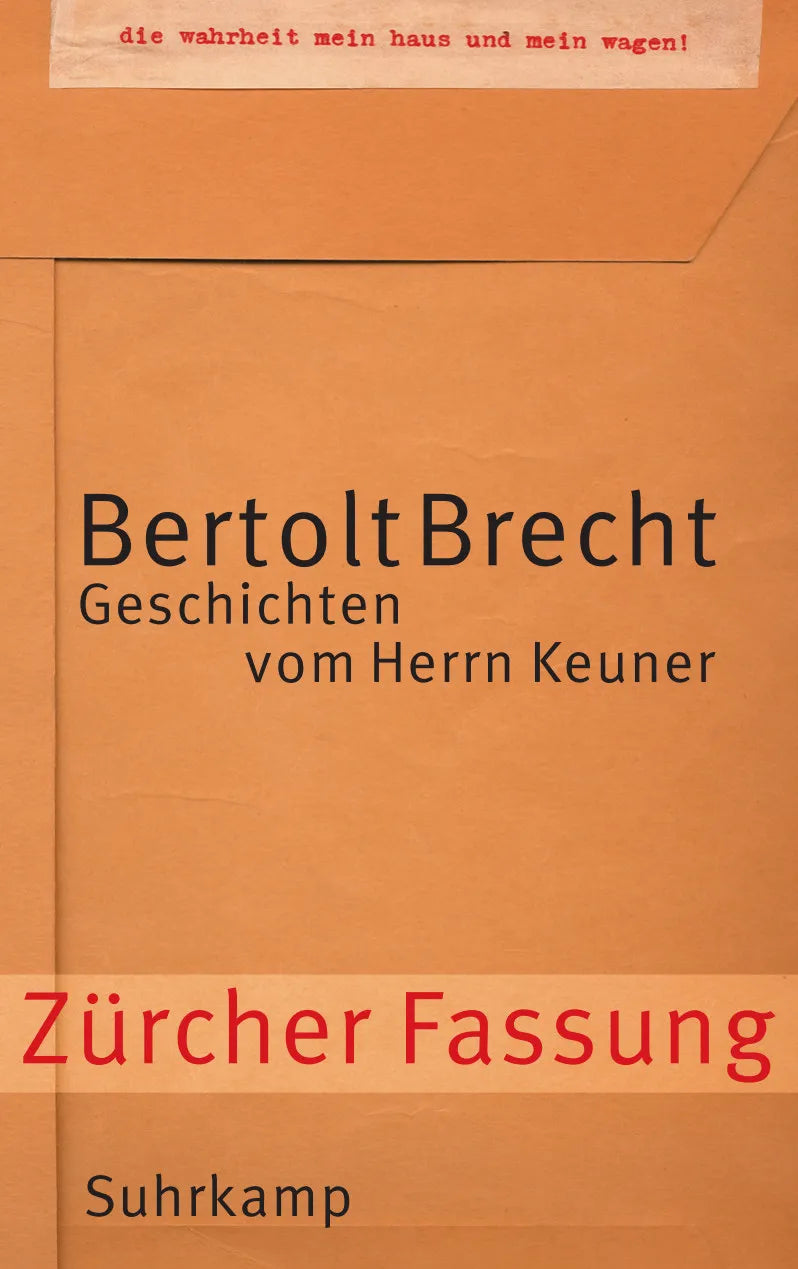 Buchcover von 'Geschichten vom Herrn Keuner' - Paperback von Bertolt Brecht
