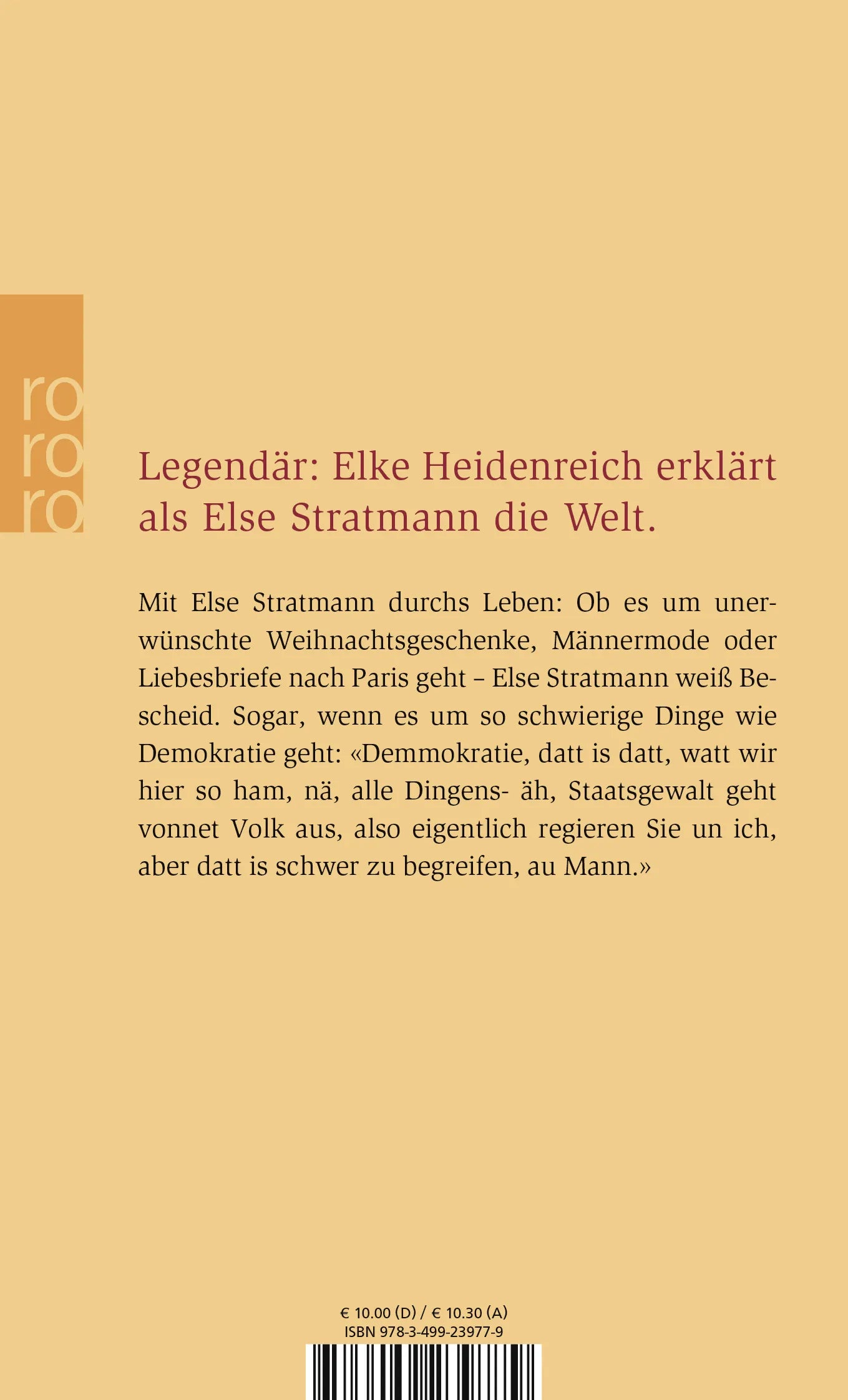 Buchrückseite von '"Geschnitten oder am Stück?"' mit Klappentext - Taschenbuch