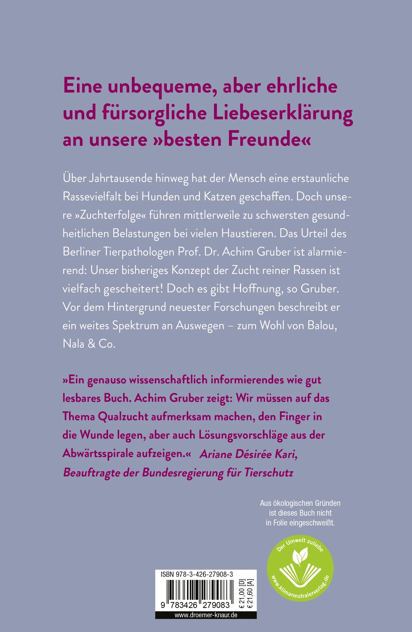 Buchrückseite von 'Geschundene Gefährten' mit Klappentext - Gebundene Ausgabe