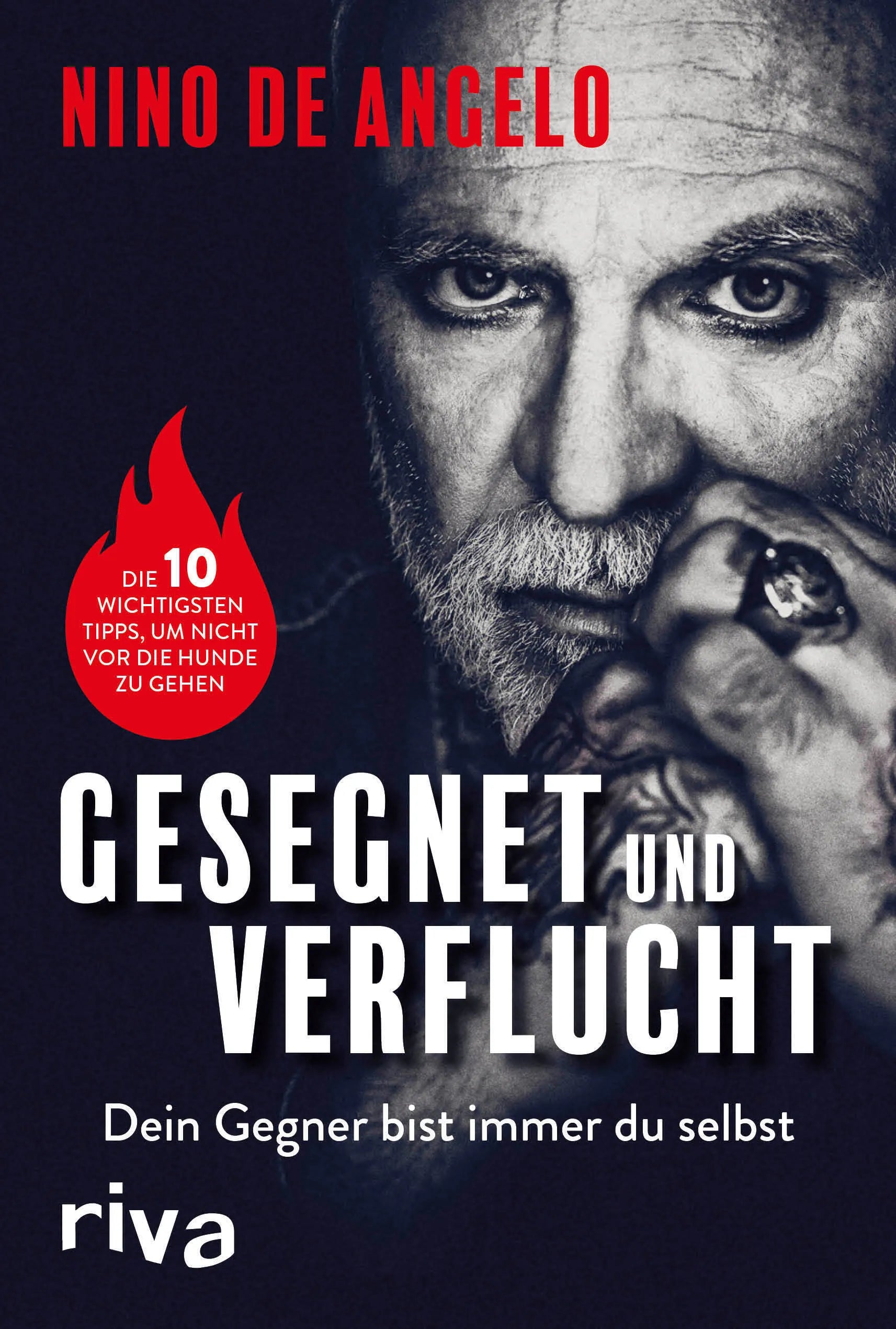 Buchcover von 'Gesegnet und verflucht' - Gebundene Ausgabe von Nino de Angelo