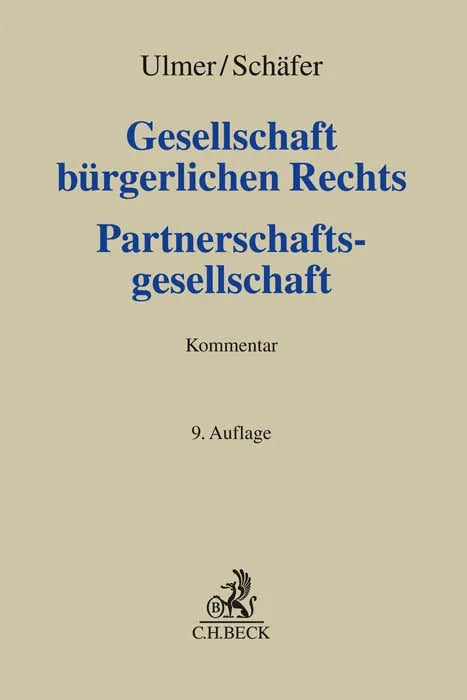 Buchcover von 'Gesellschaft bürgerlichen Rechts und Partnerschaftsgesellschaft. GbR, PartG' - Gebundene Ausgabe von Carsten Schäfer