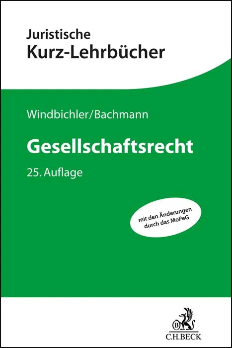Buchcover von 'Gesellschaftsrecht' - Taschenbuch von Christine Windbichler