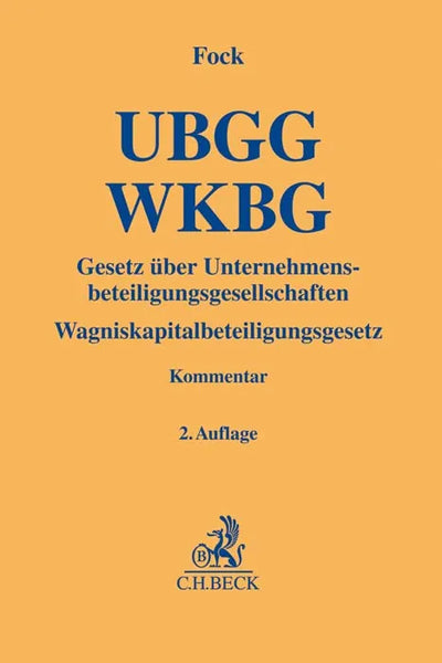 Gesetz über Unternehmensbeteiligungsgesellschaften, Wagniskapitalbeteiligungsgesetz. UBGG - WKBG