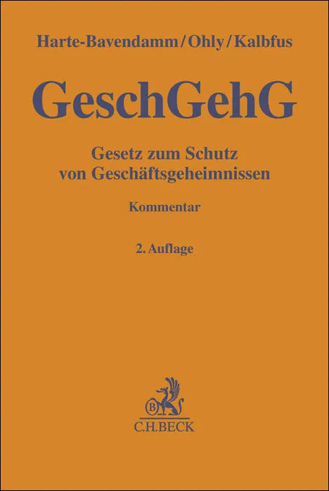 Buchcover von 'Gesetz zum Schutz von Geschäftsgeheimnissen. GeschGehG' - Gebundene Ausgabe von Henning Harte-Bavendamm