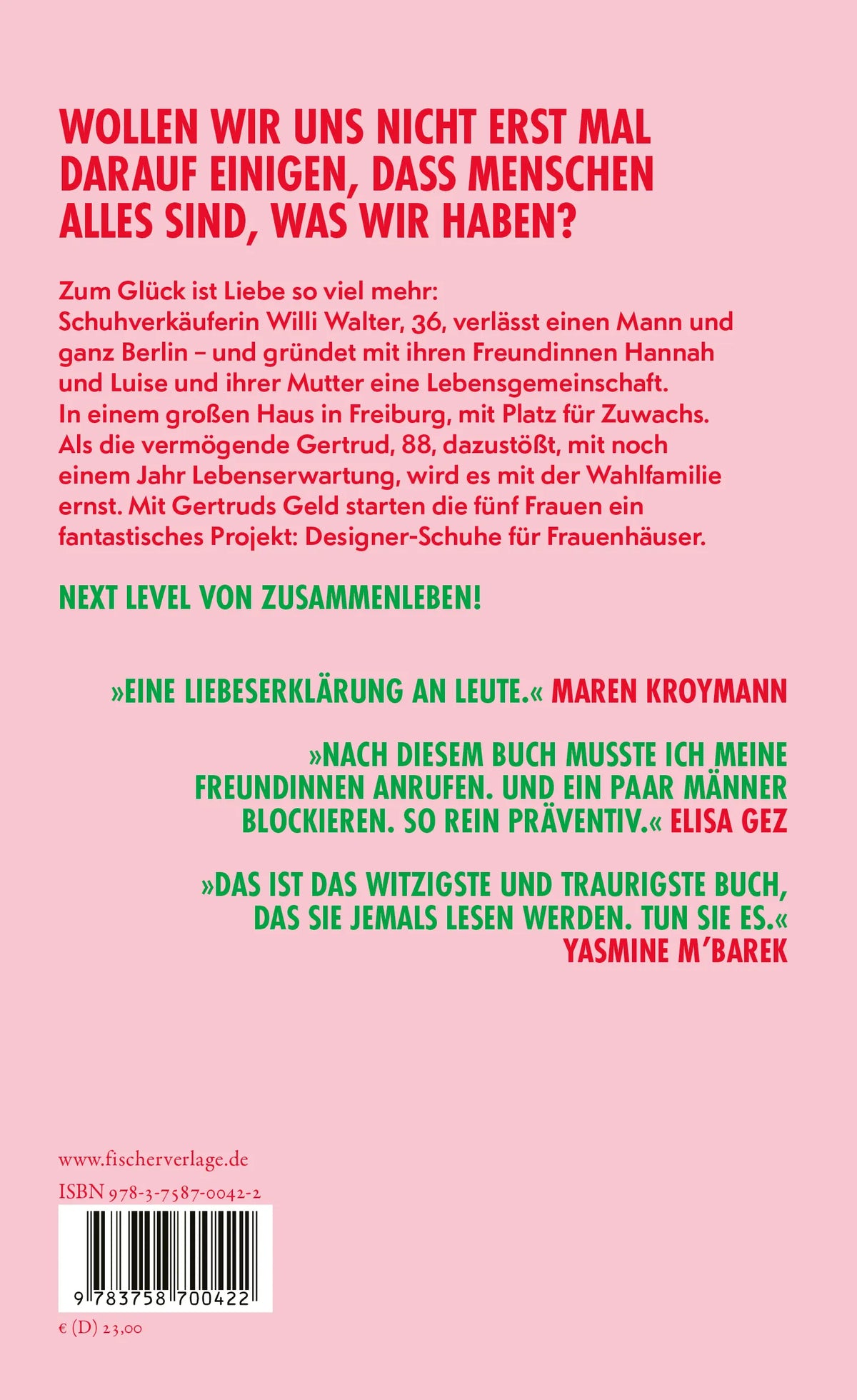 Rückseite: Gestiefelte Katzen – Fünf Frauen, 500 Paar Schuhe, keine Lust auf Einsamkeit (Hardcover)