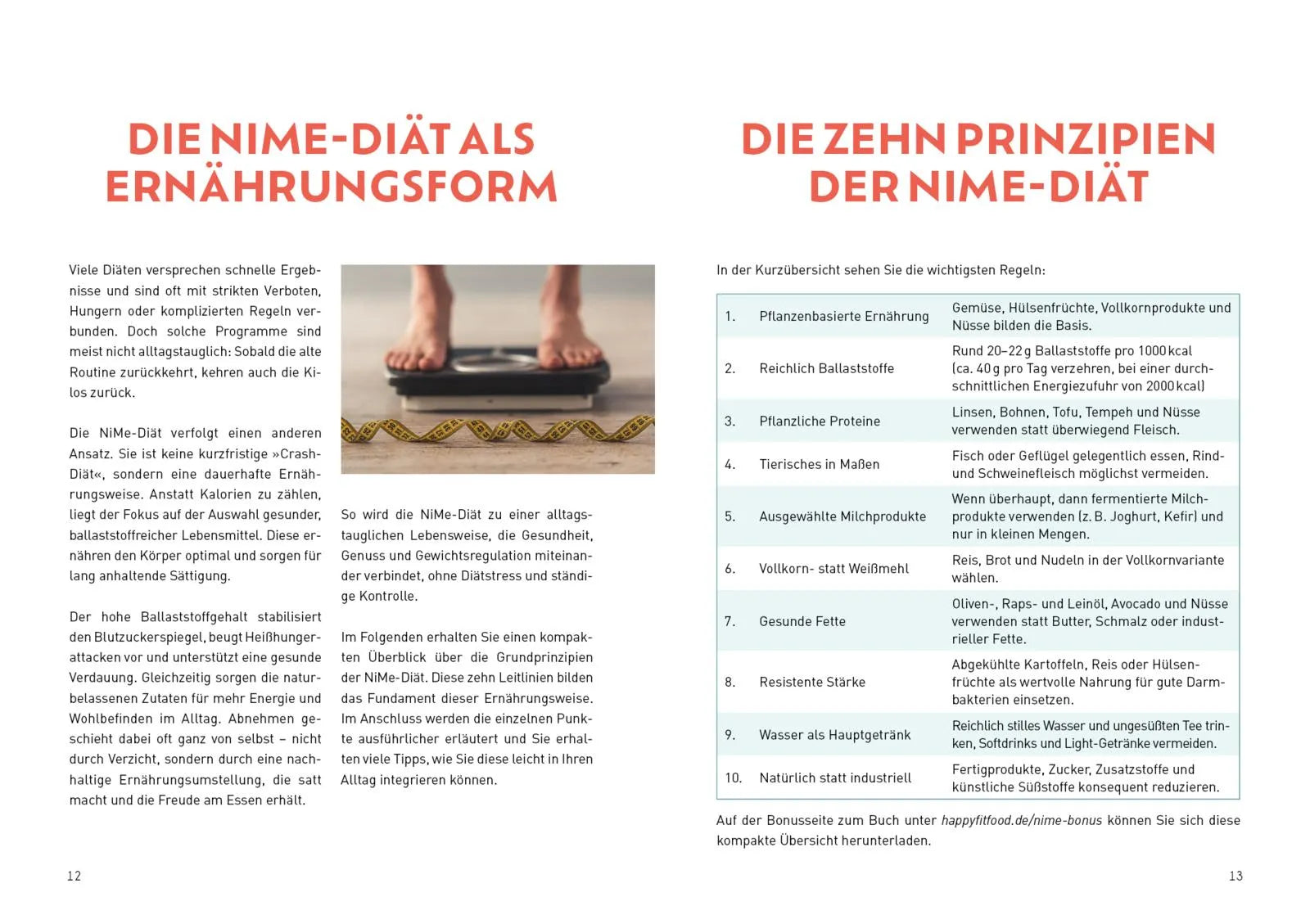 Innenansicht von 'Gesund mit der NiMe-Diät' - Taschenbuch