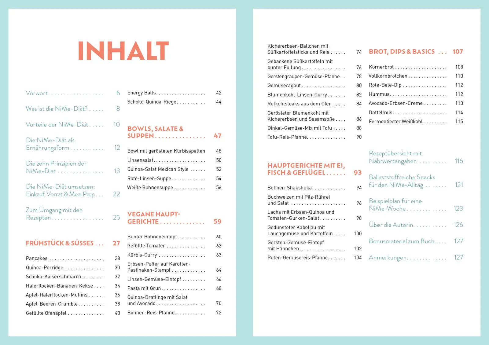 Innenansicht von 'Gesund mit der NiMe-Diät' - Taschenbuch
