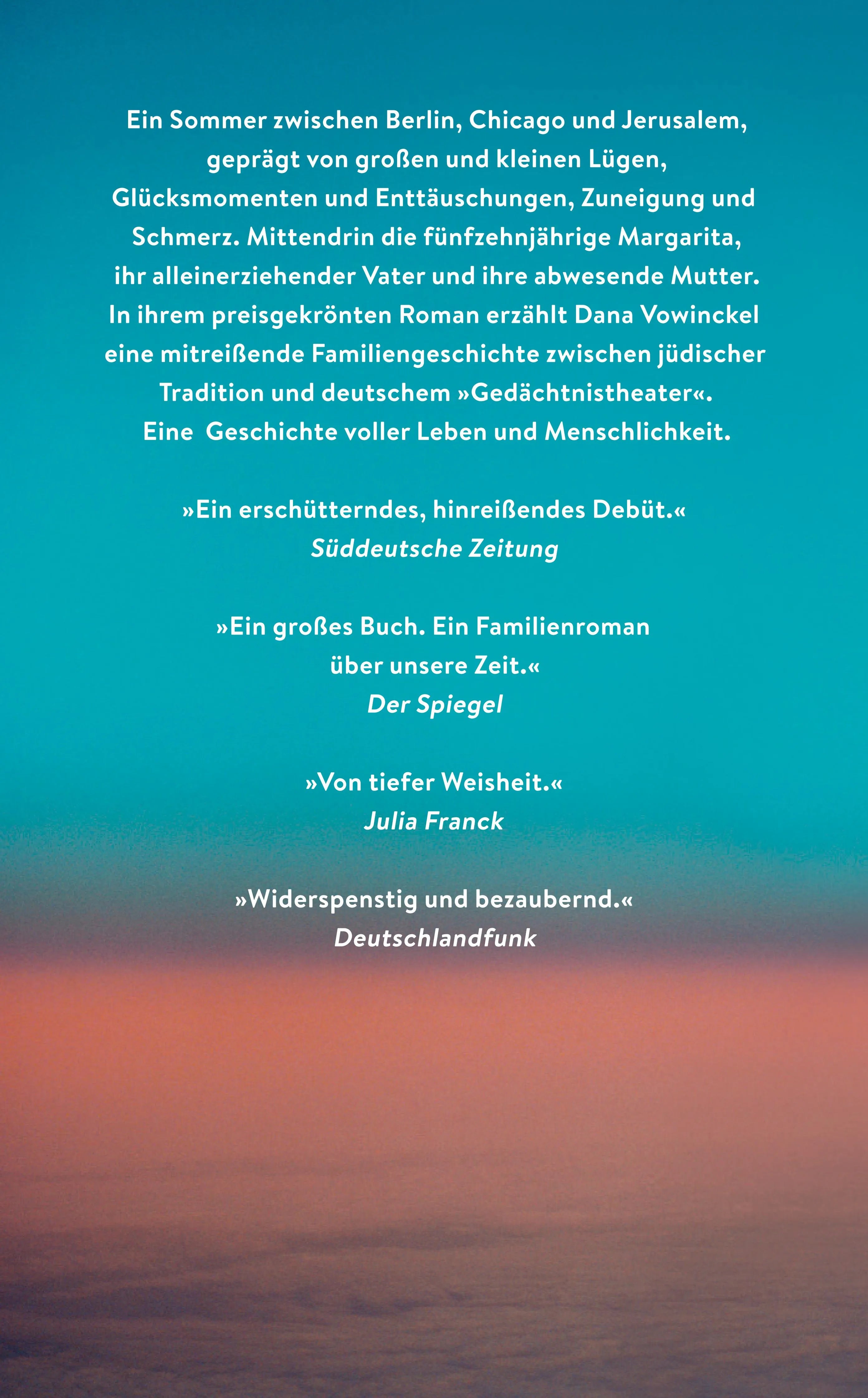 Buchrückseite von 'Gewässer im Ziplock' mit Klappentext - Taschenbuch