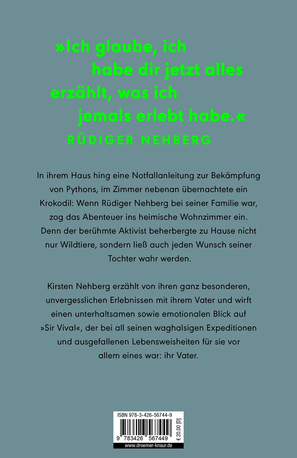 Rückseite: Glaub immer an das Unmögliche (Paperback)