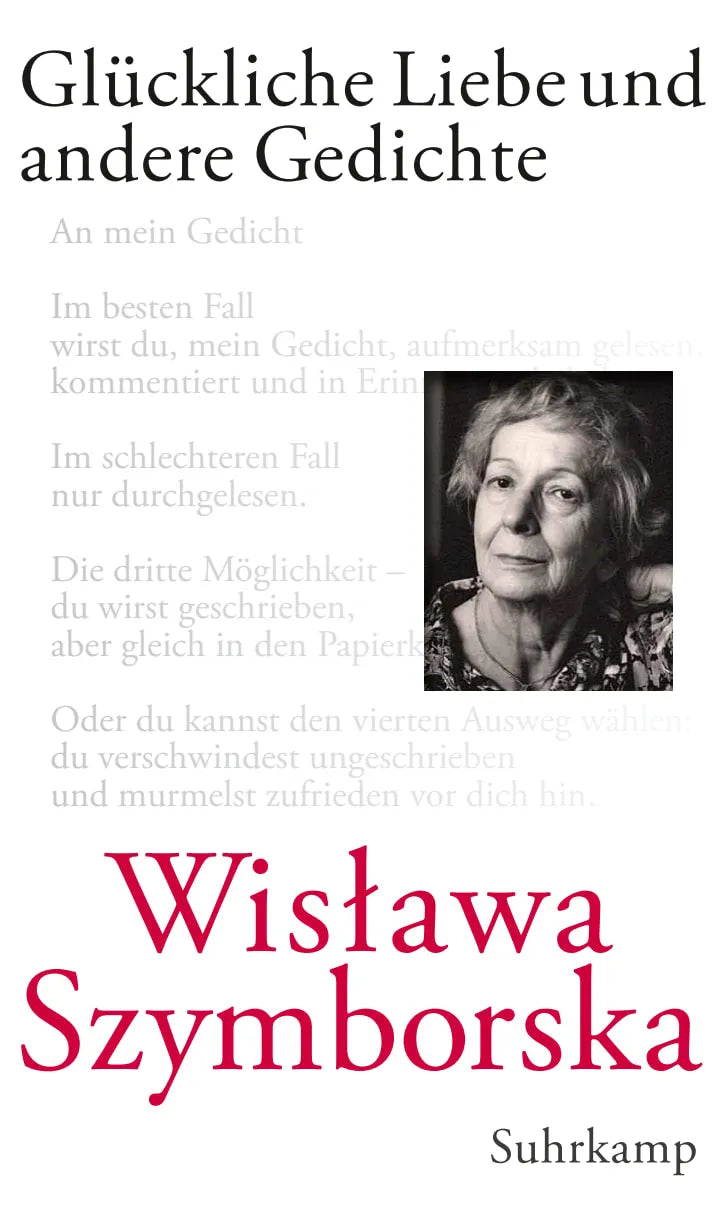 Buchcover von 'Glückliche Liebe und andere Gedichte' - Gebundene Ausgabe von Wisława Szymborska