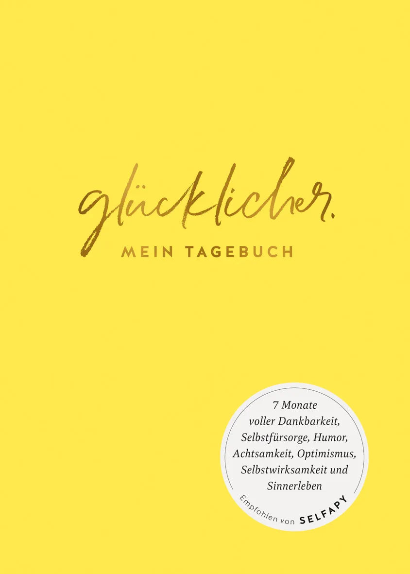 Buchcover von 'glücklicher.' - Gebundene Ausgabe von Marie Reisach