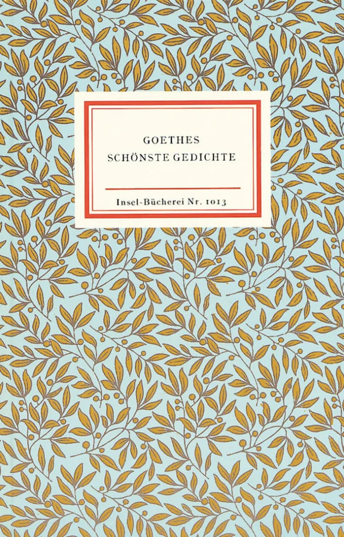 Buchcover von 'Goethes schönste Gedichte' - Gebundene Ausgabe von Johann Wolfgang Goethe