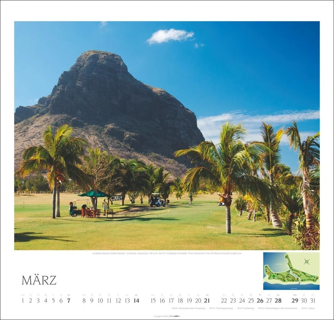 Golf Kalender 2027 – Ansicht