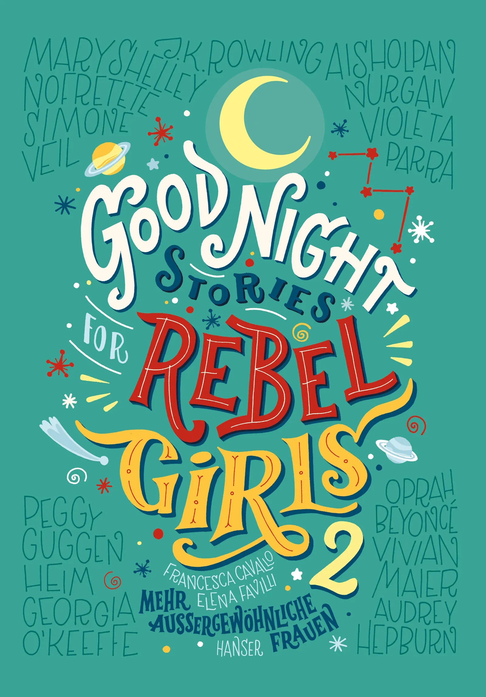 Buchcover von 'Good Night Stories for Rebel Girls 2' - Gebundene Ausgabe von Elena Favilli