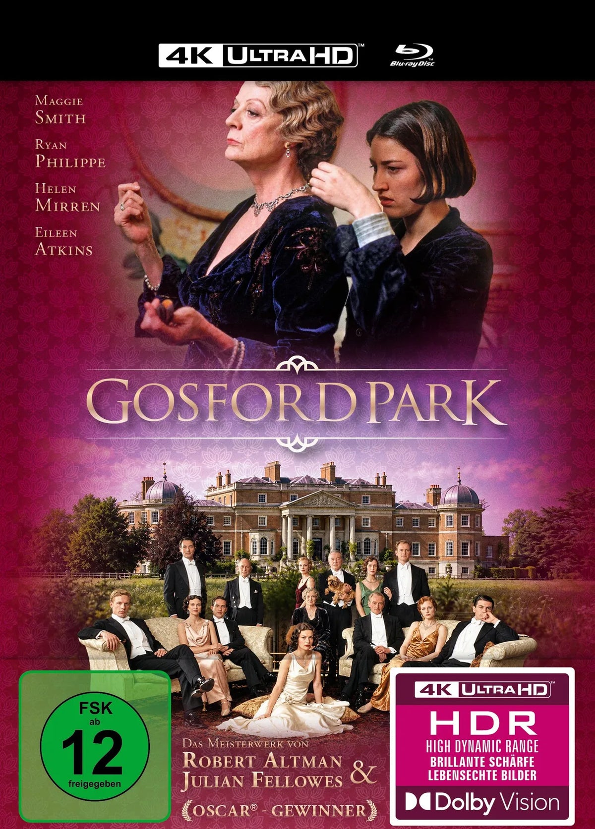 Mediabook-Cover: Gosford Park - 2-Disc Limited Collector's Edition Mediabook - 4K UHD Blu-ray. Regie: Robert Altman