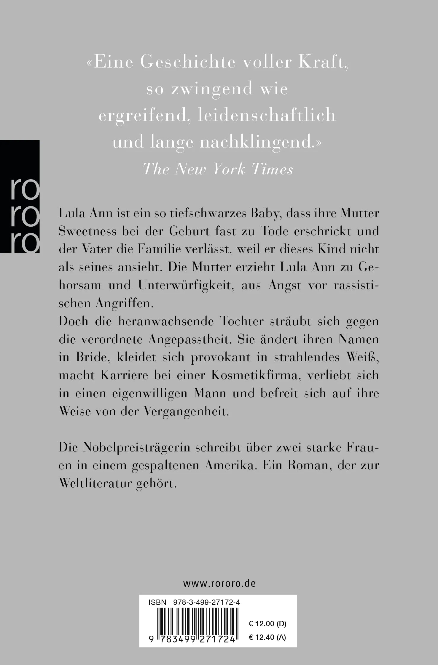 Buchrückseite von 'Gott, hilf dem Kind' mit Klappentext - Taschenbuch