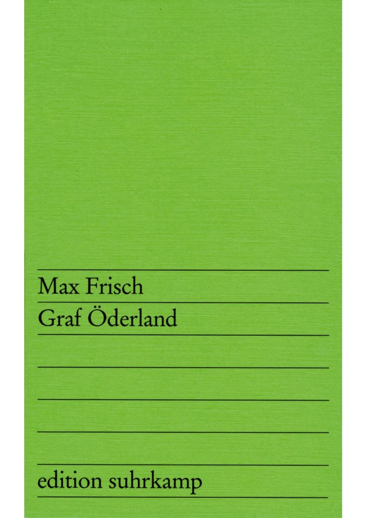 Buchcover von 'Graf Öderland' - Taschenbuch von Max Frisch