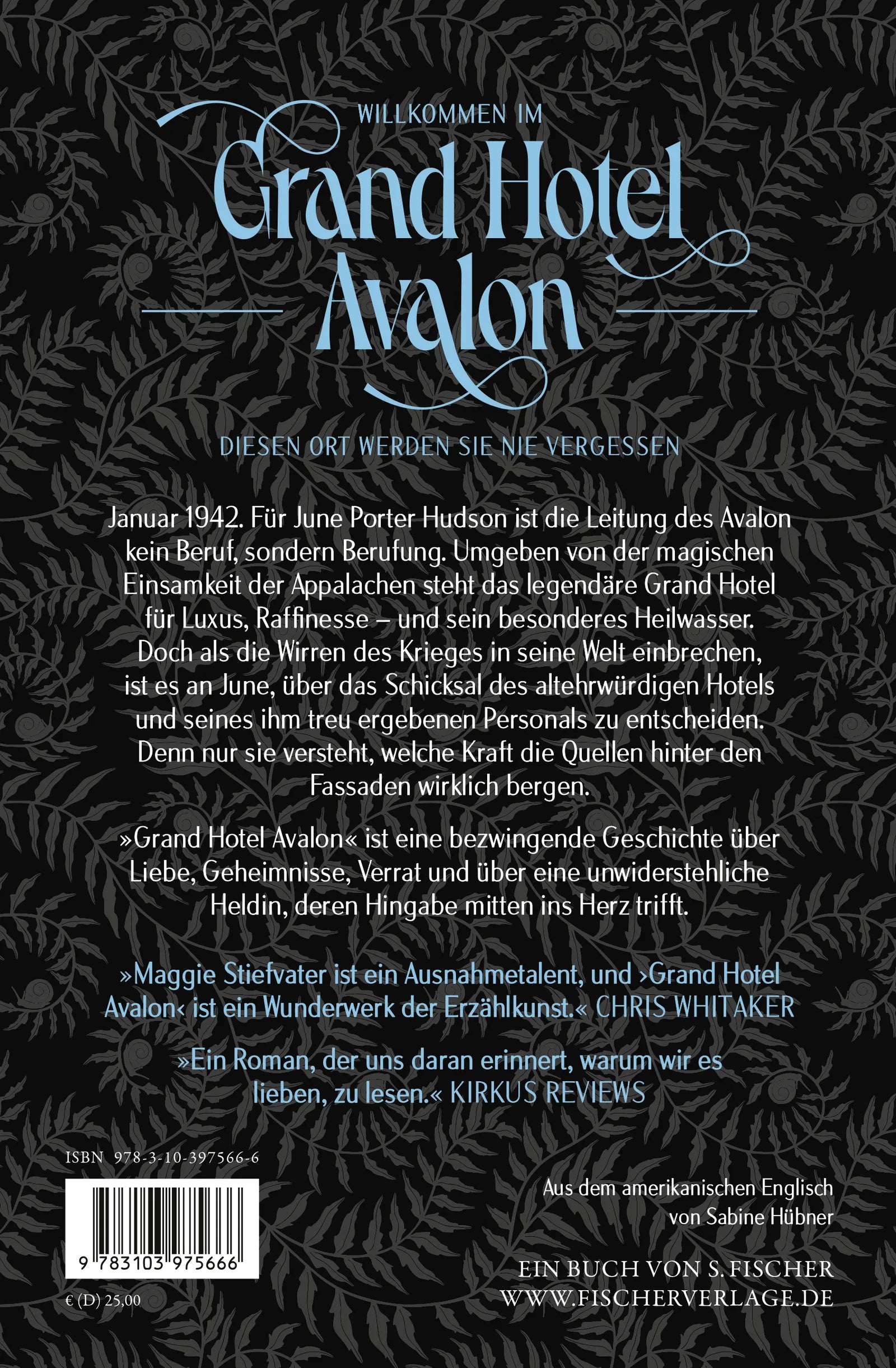 Rückseite: Grand Hotel Avalon (Hardcover)