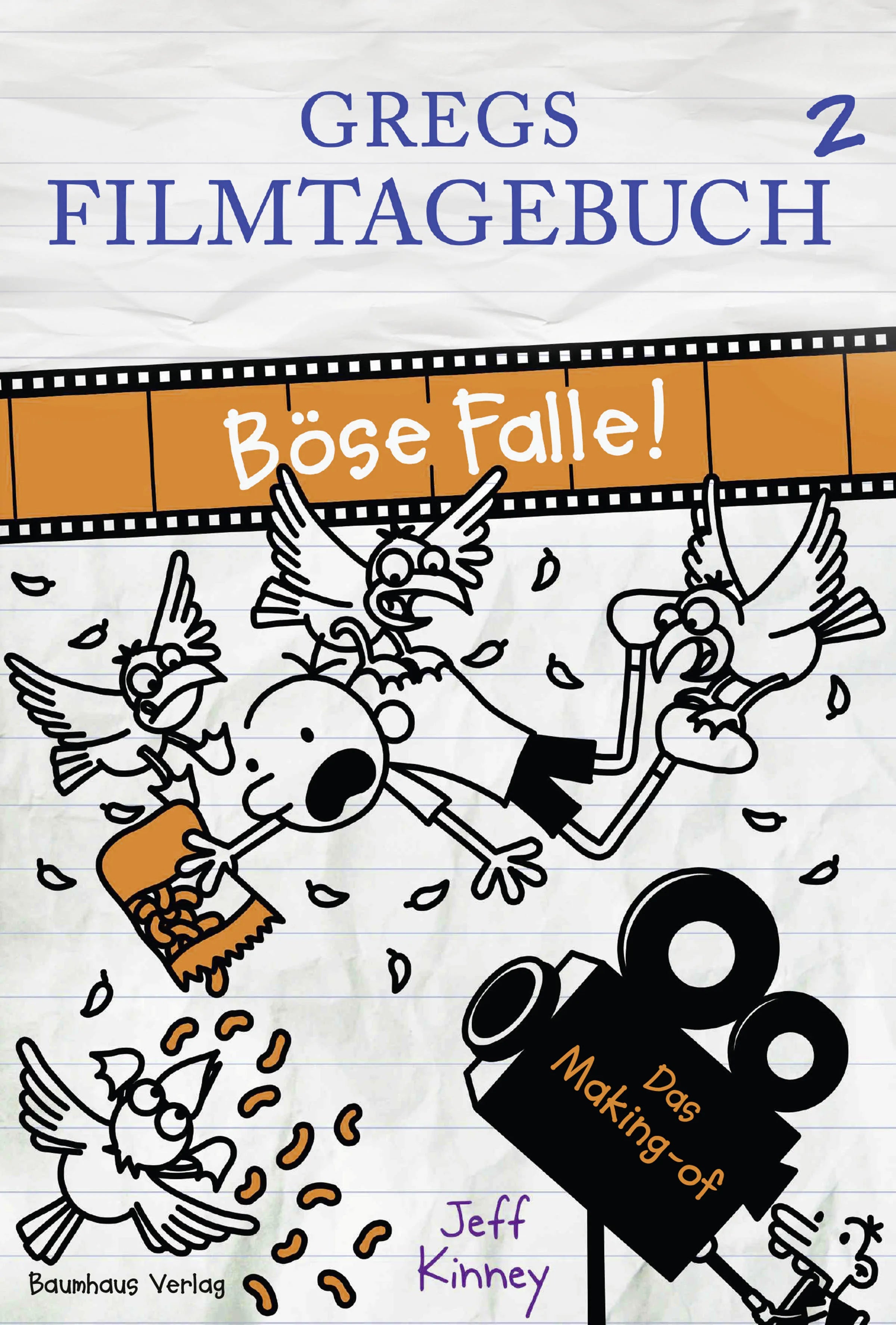 Buchcover von 'Gregs Filmtagebuch 2 - Böse Falle!' - Gebundene Ausgabe von Jeff Kinney