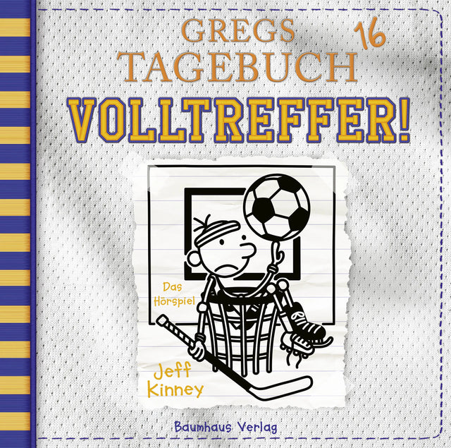Buchcover von 'Gregs Tagebuch 16 - Volltreffer!' - Hörbuch (CD) von Jeff Kinney