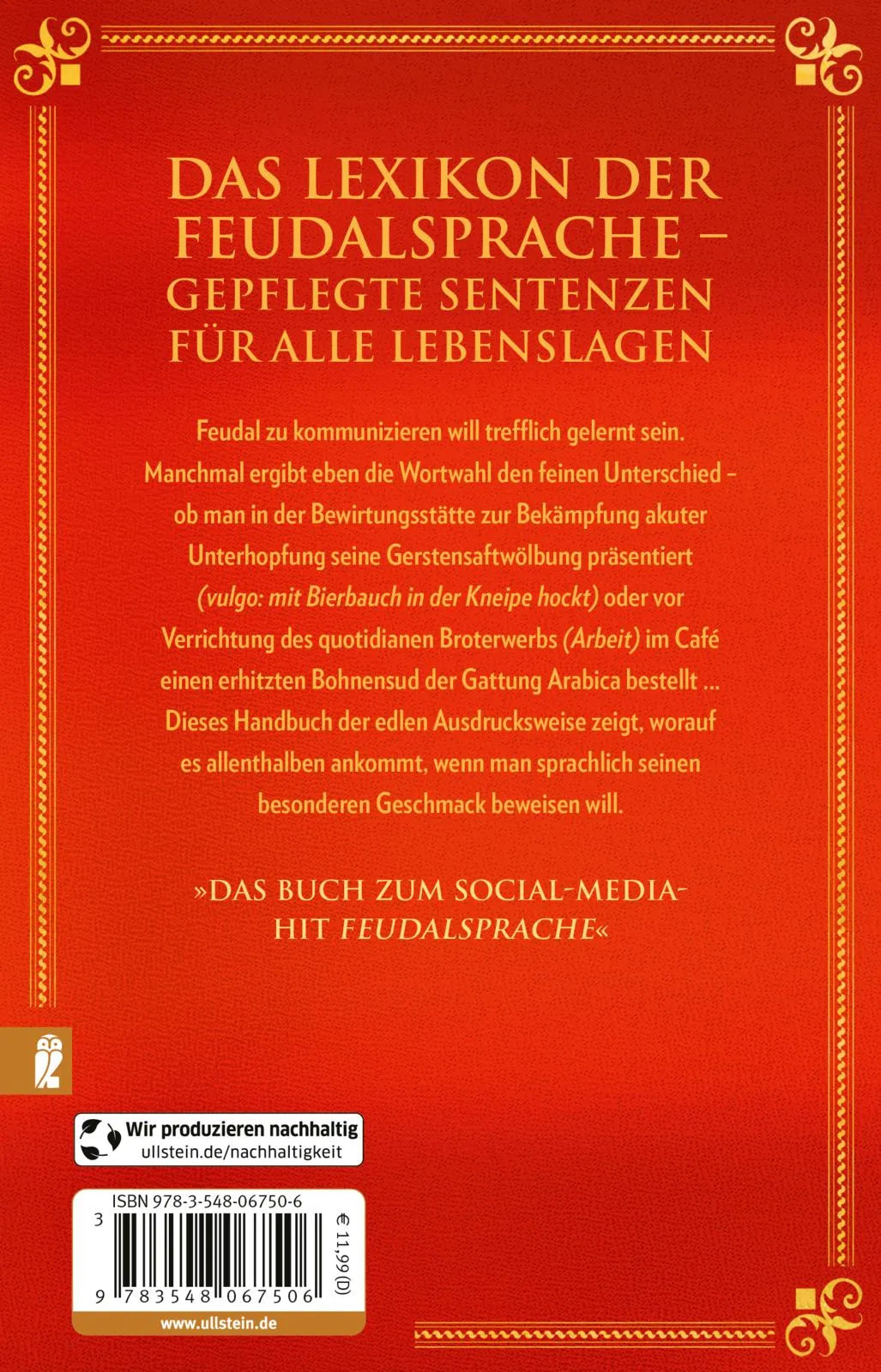Buchrückseite von 'Greifet hin und leset nun' mit Klappentext - Taschenbuch