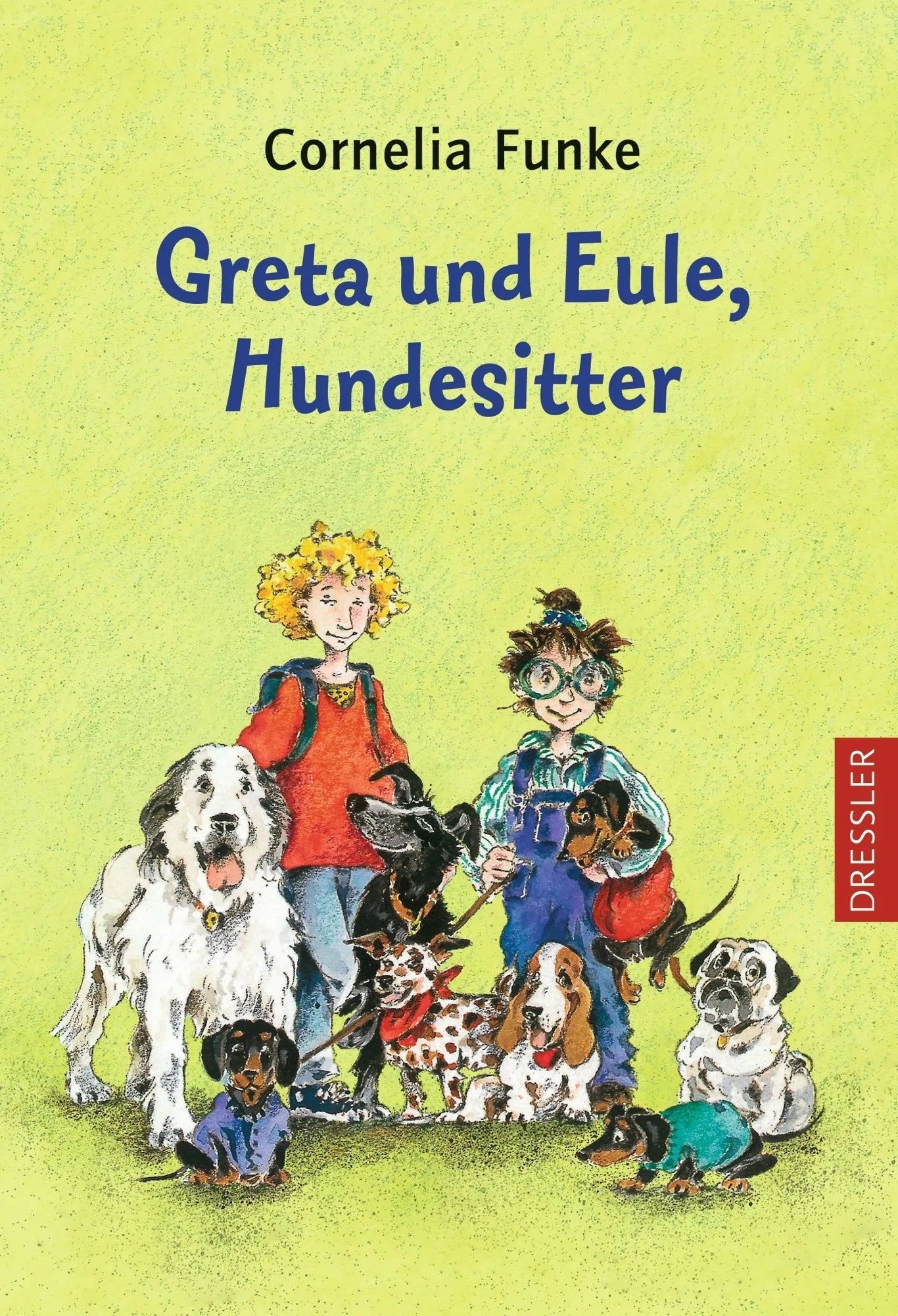 Buchcover von 'Greta und Eule, Hundesitter' - Gebundene Ausgabe von Cornelia Funke