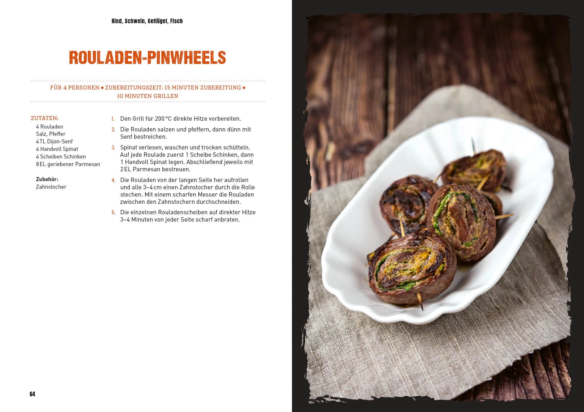 Innenansicht von 'Grillen für Kerle' - Taschenbuch