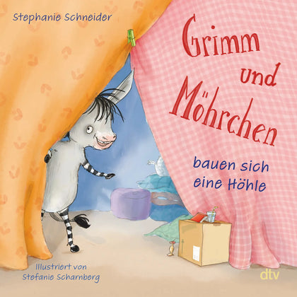 Buchcover von 'Grimm und Möhrchen bauen sich eine Höhle' - Gebundene Ausgabe von Stephanie Schneider
