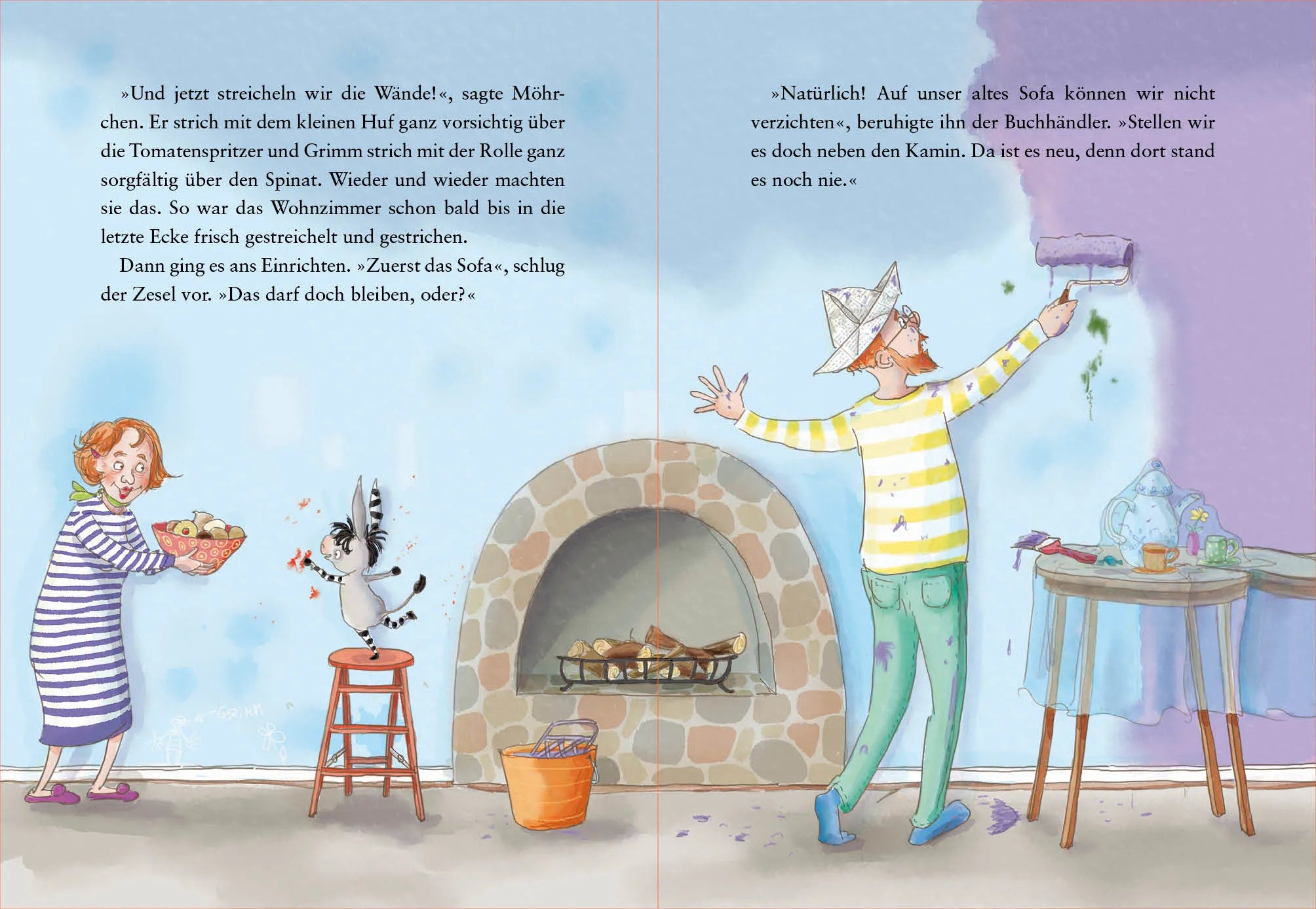 Detailansicht: Grimm und Möhrchen – Besuch von Tante Camembert (Hardcover)