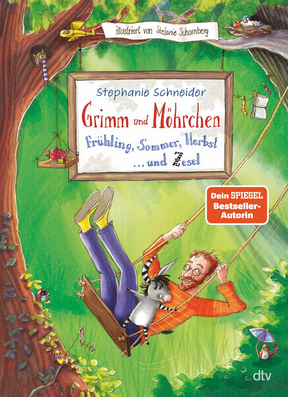 Buchcover von 'Grimm und Möhrchen – Frühling, Sommer, Herbst und Zesel' - Gebundene Ausgabe von Stephanie Schneider