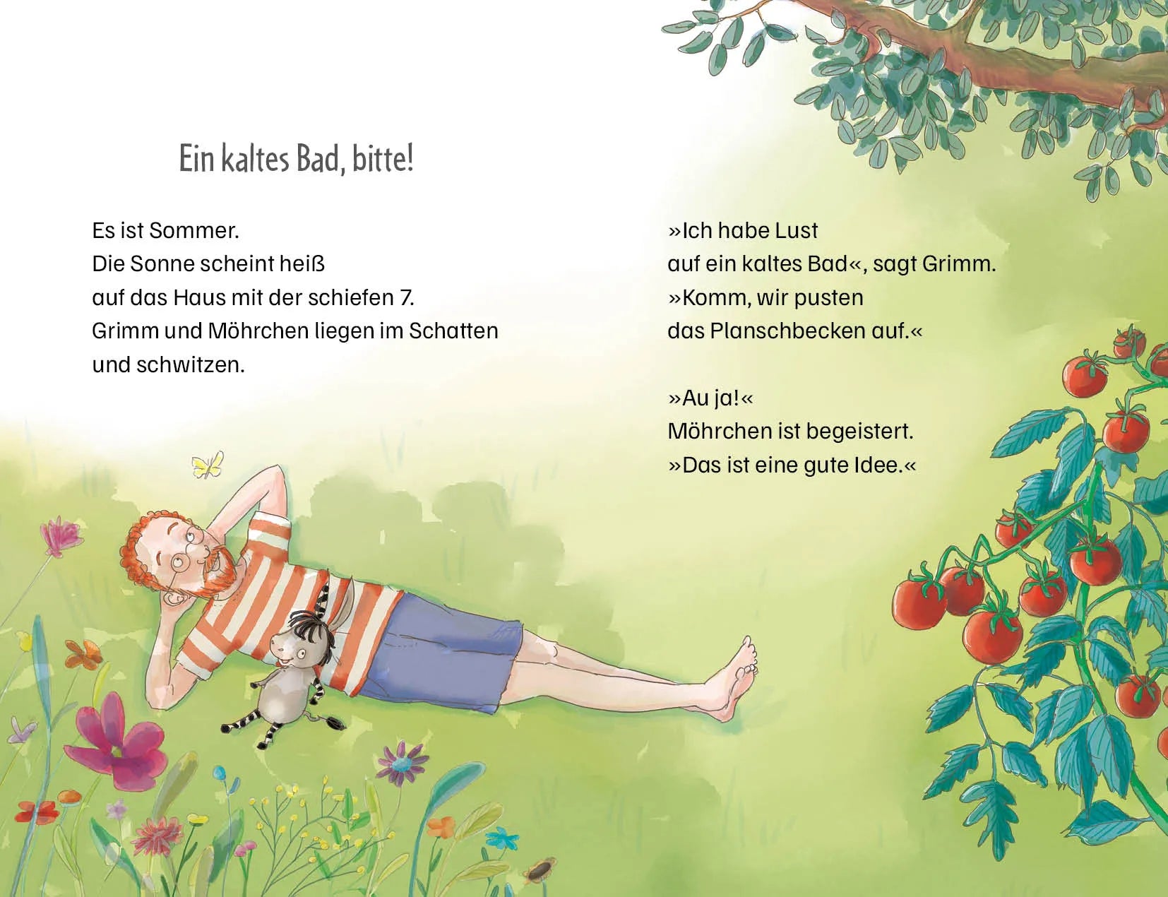 Detailansicht: Grimm und Möhrchen machen das Seepferdchen (Hardcover)