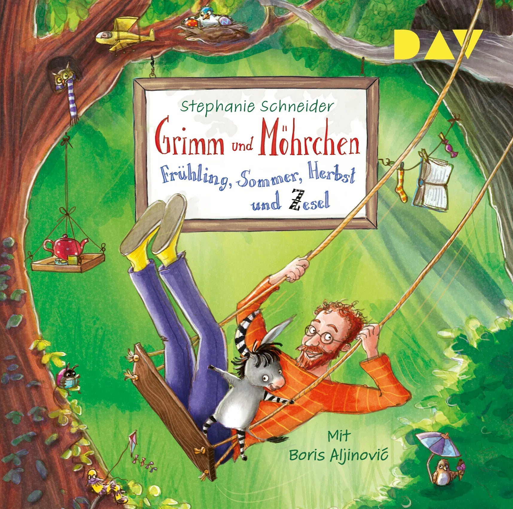 Buchcover von 'Grimm und Möhrchen – Teil 2: Frühling, Sommer, Herbst und Zesel' - Hörbuch (CD) von Stephanie Schneider