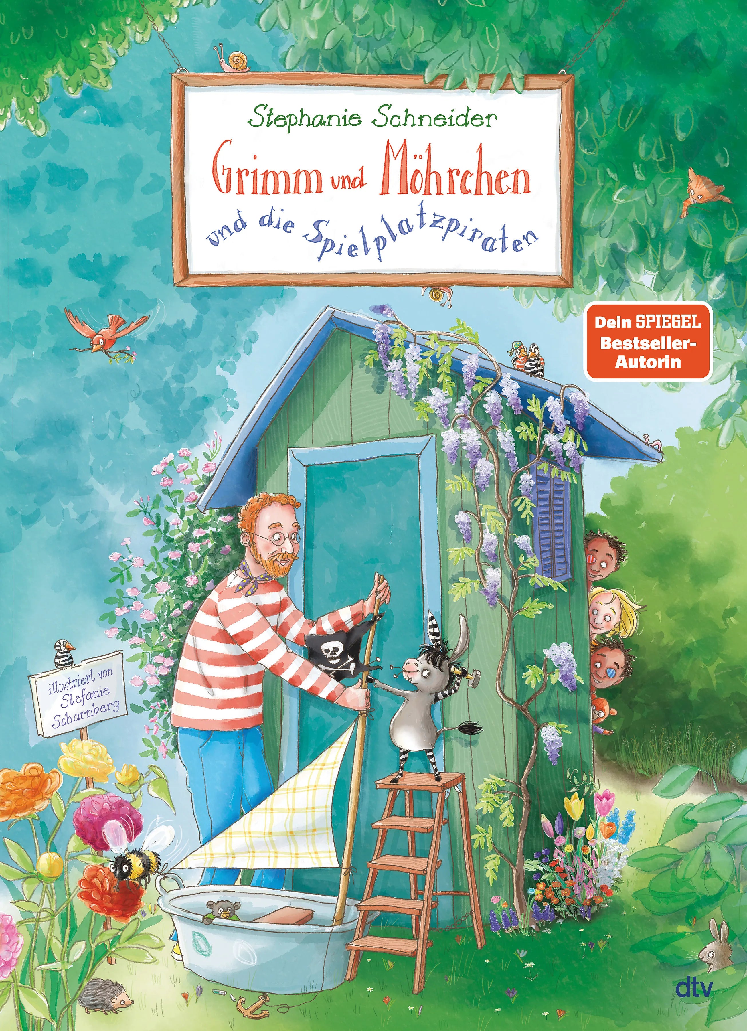 Buchcover von 'Grimm und Möhrchen und die Spielplatzpiraten' - Gebundene Ausgabe von Stephanie Schneider
