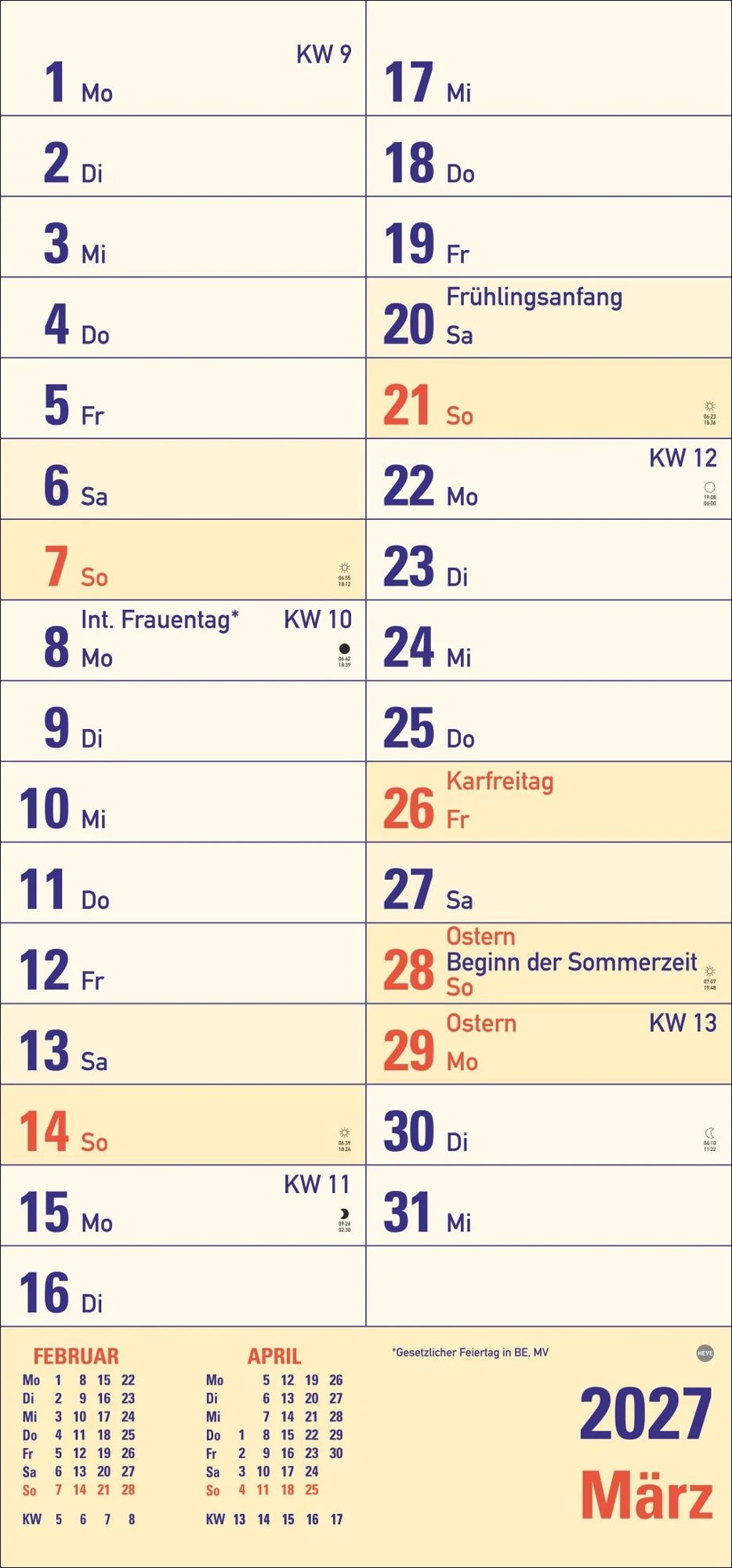 Großdruck Planer 2027 – Ansicht