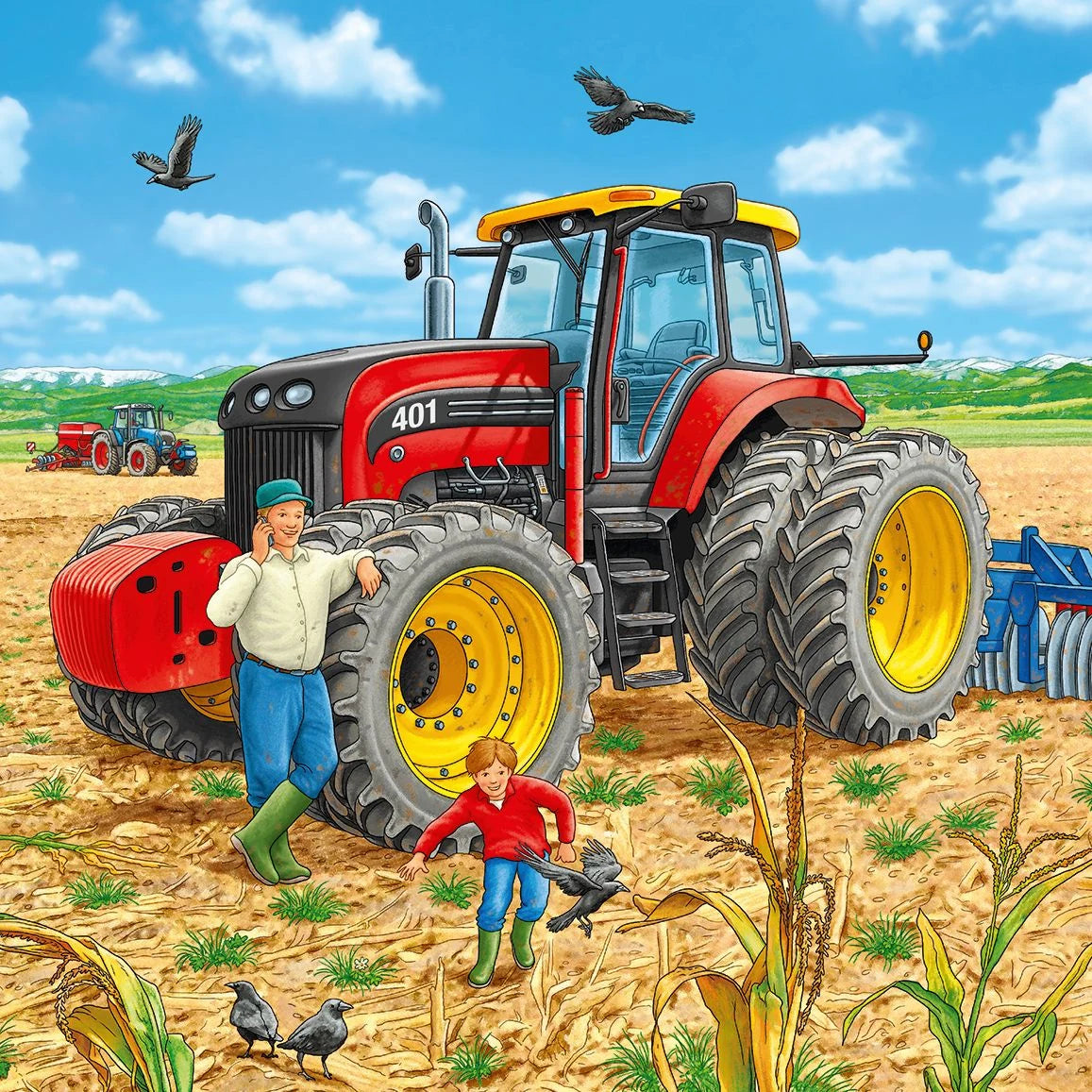 Kinderpuzzle 3x49 Teile - Große Maschinen – Ansicht