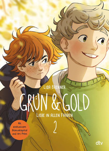 Buchcover von 'Grün &amp; Gold – Liebe in allen Farben 2' - Gebundene Ausgabe von Lisa Brenner