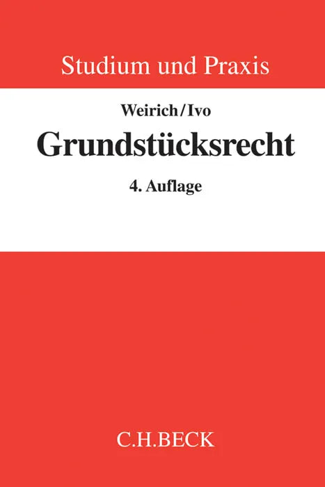 Buchcover von 'Grundstücksrecht' - Taschenbuch von Hans-Armin Weirich