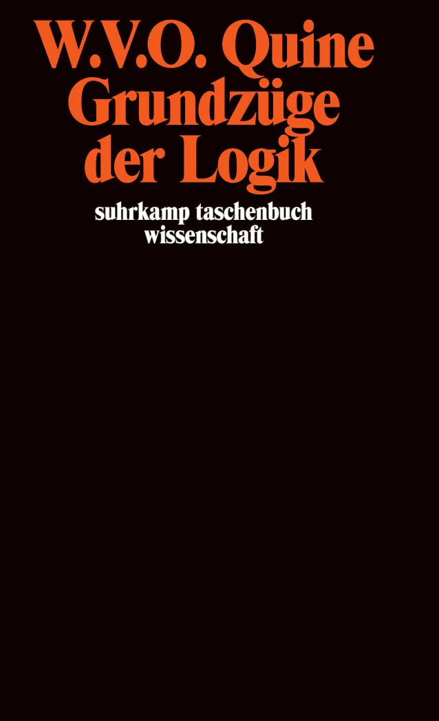 Buchcover von 'Grundzüge der Logik' - Taschenbuch von Willard Van Orman Quine
