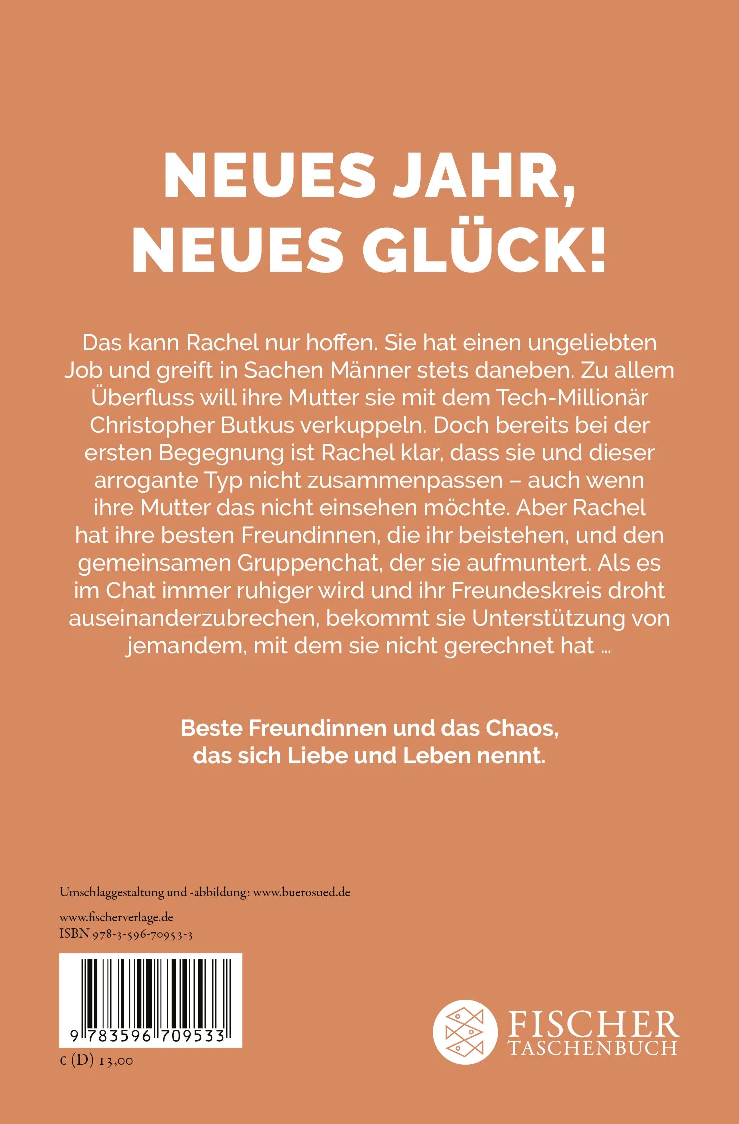 Buchrückseite von 'Gruppenchat zum Frühstück' mit Klappentext - Taschenbuch