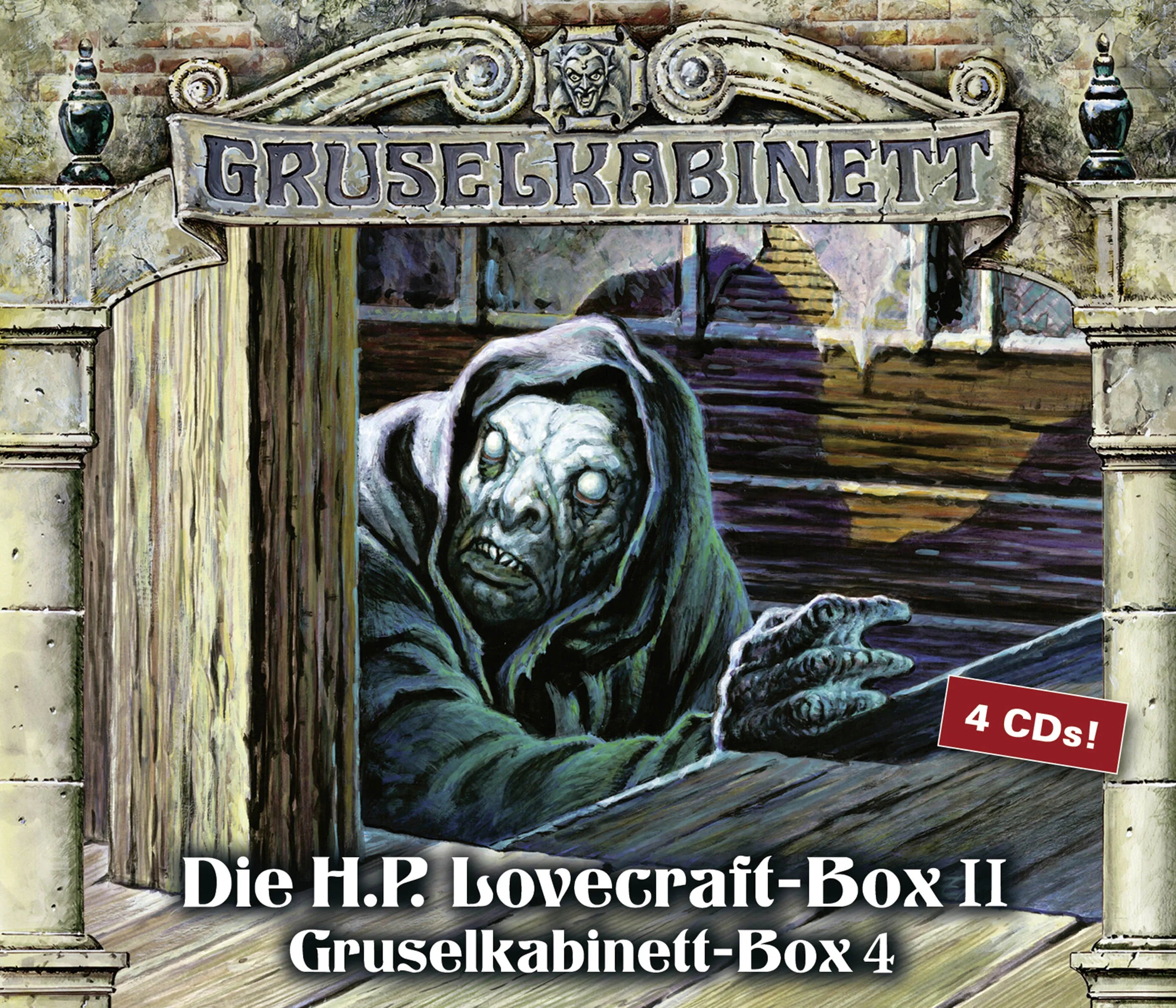 Buchcover von 'Gruselkabinett-Box 4' - Hörbuch (CD) von H.P. Lovecraft