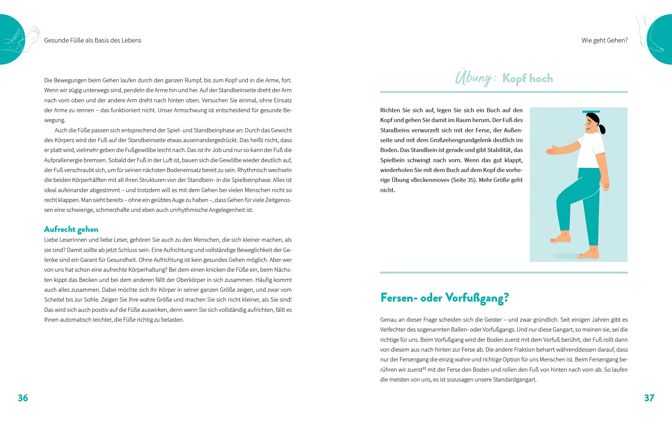 Innenansicht von 'Gruß vom Fuß' - Gebundene Ausgabe