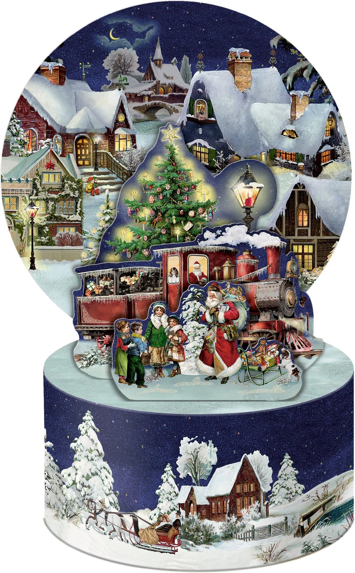 Grußkarten-Adventskalender – Adventszauber (Pop-up) – Ansicht