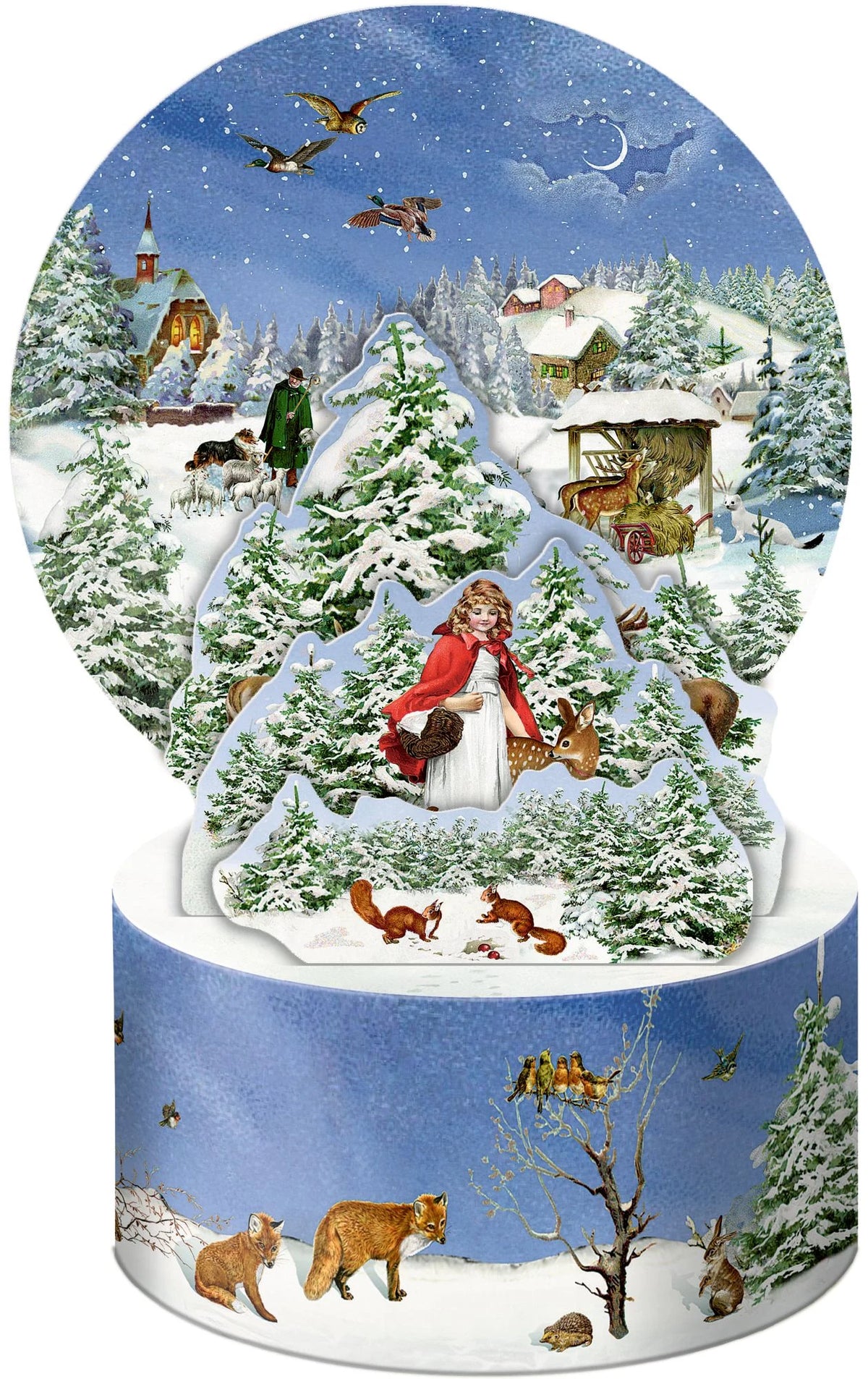 Grußkarten-Adventskalender – Adventszauber (Pop-up) – Ansicht