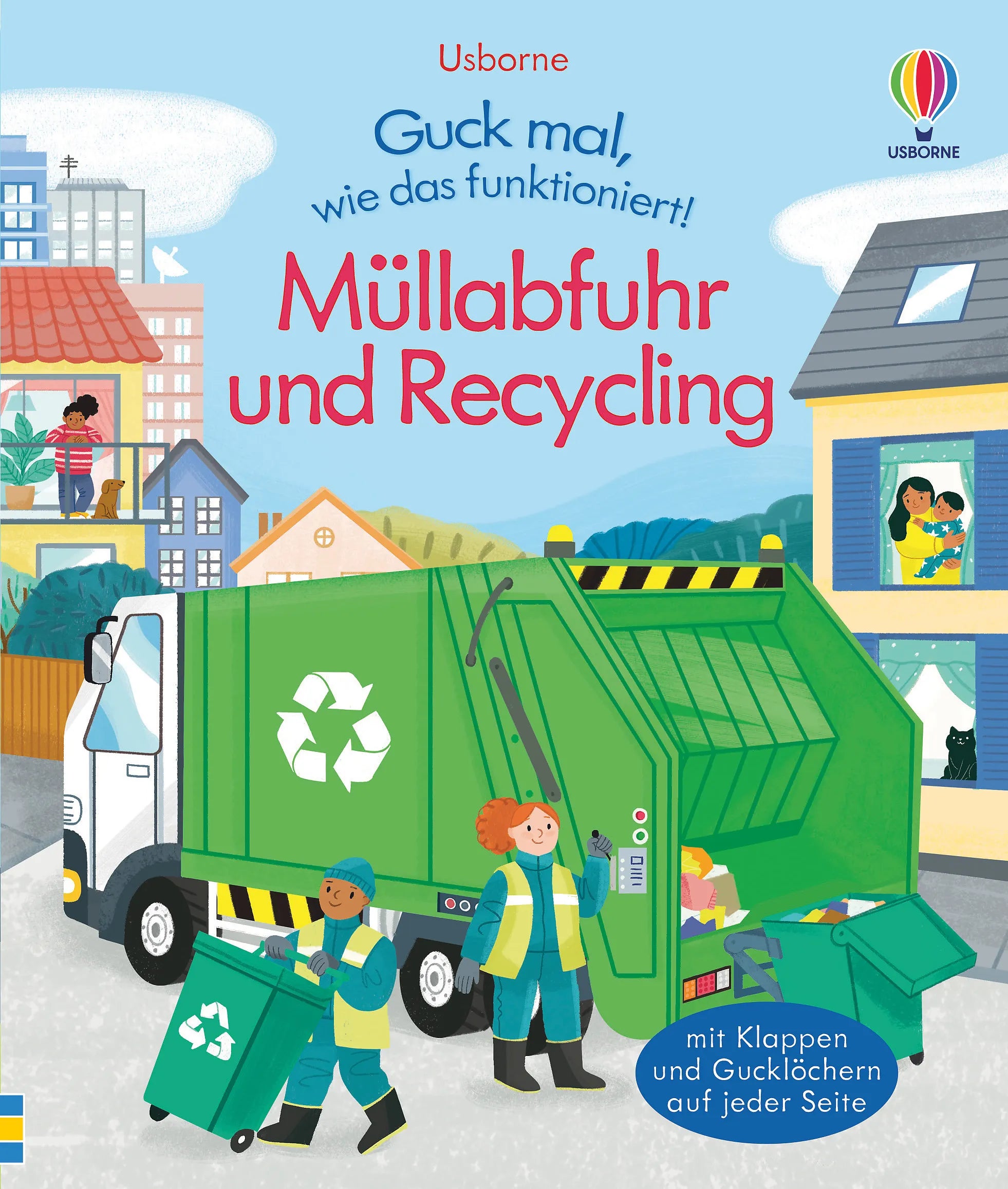 Buchcover von 'Guck mal, wie das funktioniert! Müllabfuhr und Recycling' - Gebundene Ausgabe von Lara Bryan