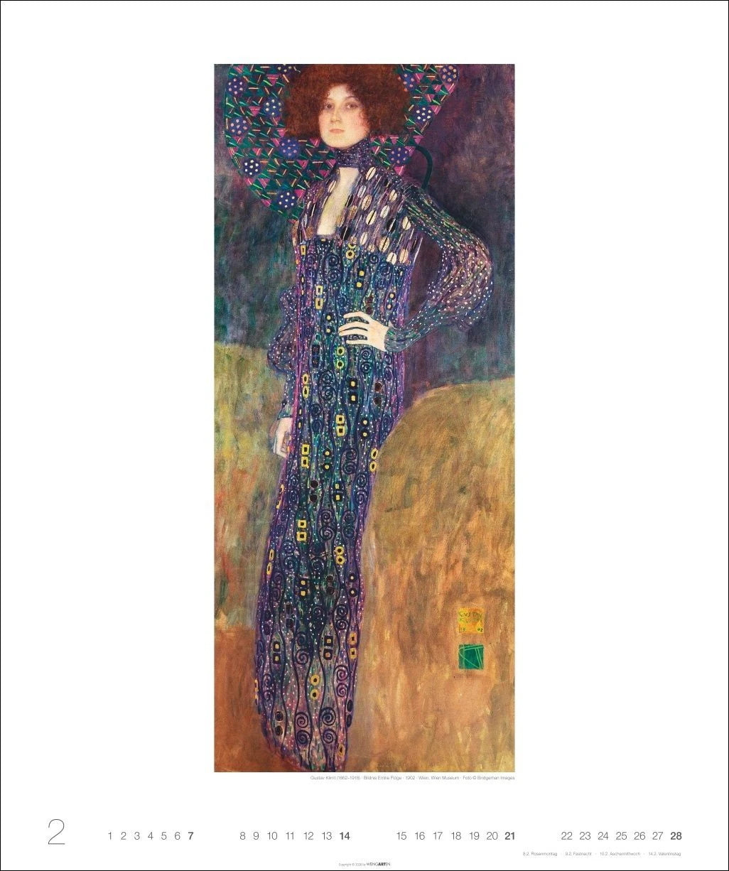 Gustav Klimt Edition Kalender 2027 – Ansicht