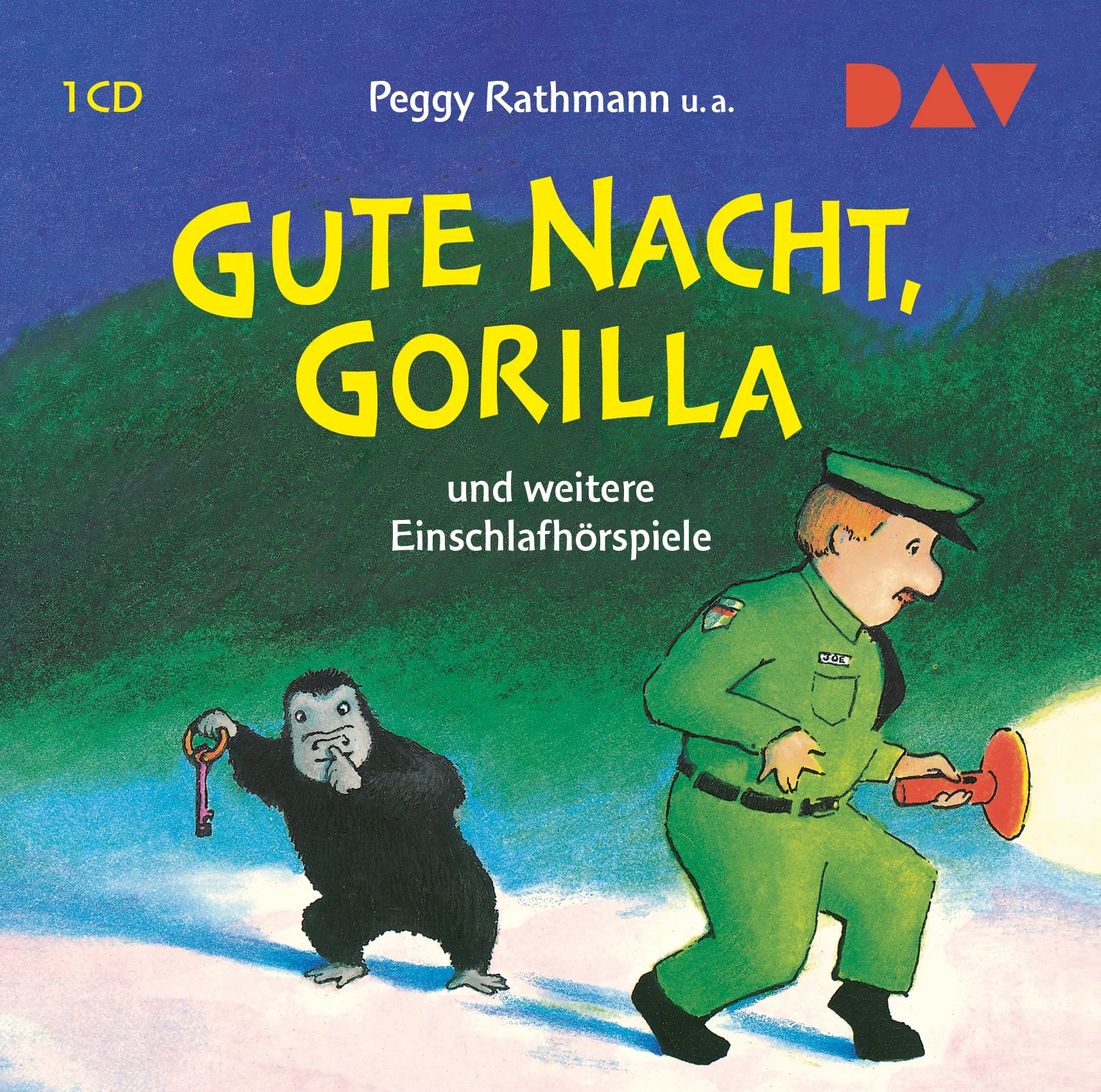 Buchcover von 'Gute Nacht, Gorilla! und weitere Einschlafhörspiele' - Hörbuch (CD) von Peggy Rathmann
