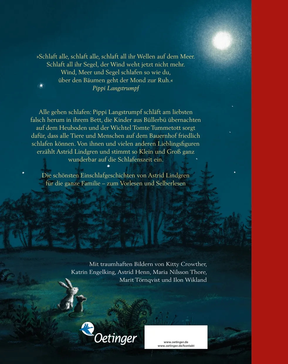 Rückseite: Gute Nacht mit Astrid Lindgren (Hardcover)