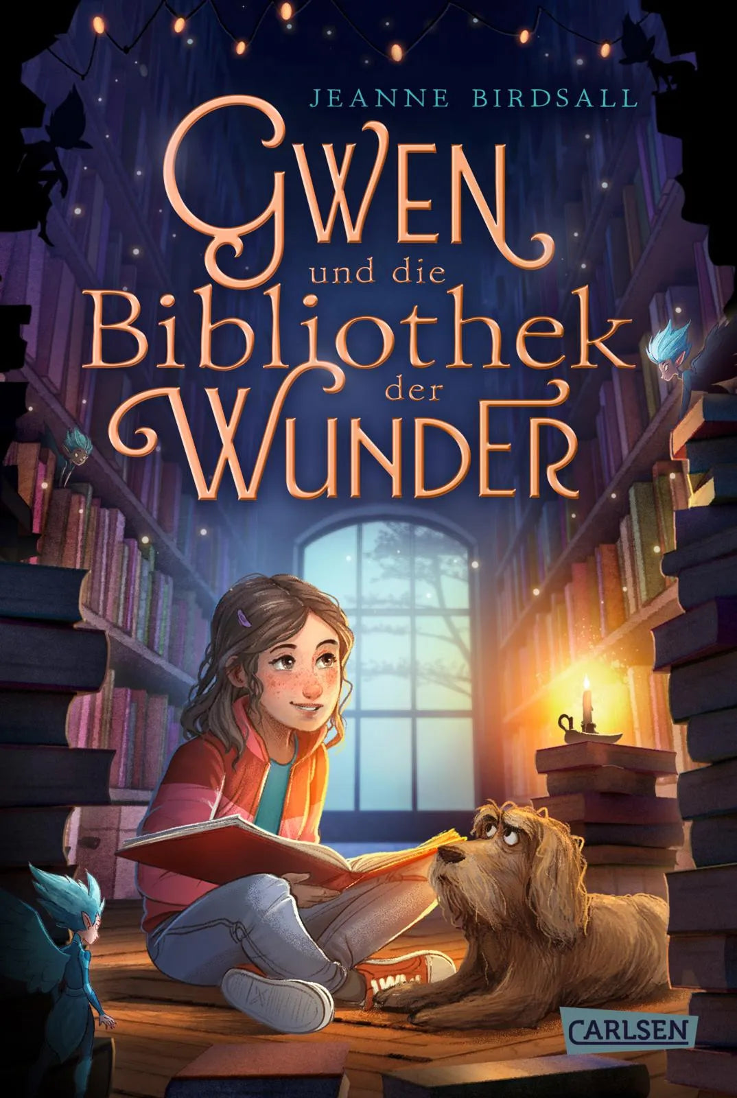 Cover: Gwen und die Bibliothek der Wunder (Hardcover) von Jeanne Birdsall
